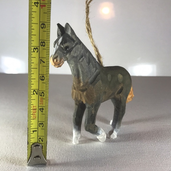 Wood Horse Ornament - Picture 4 of 4